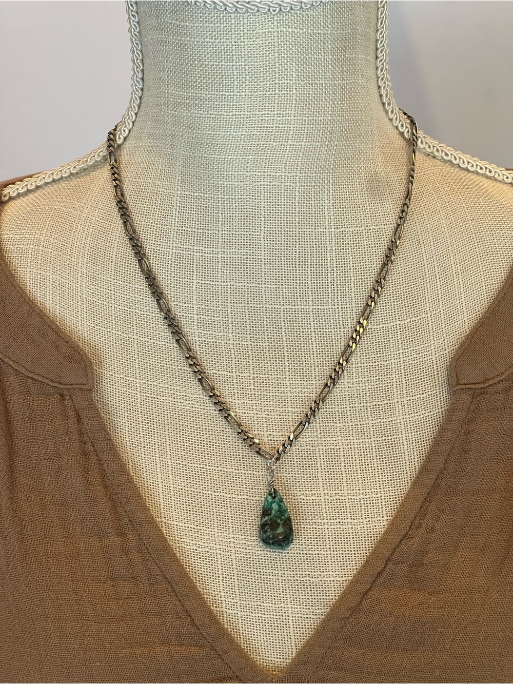 Malachite Pendant Necklace